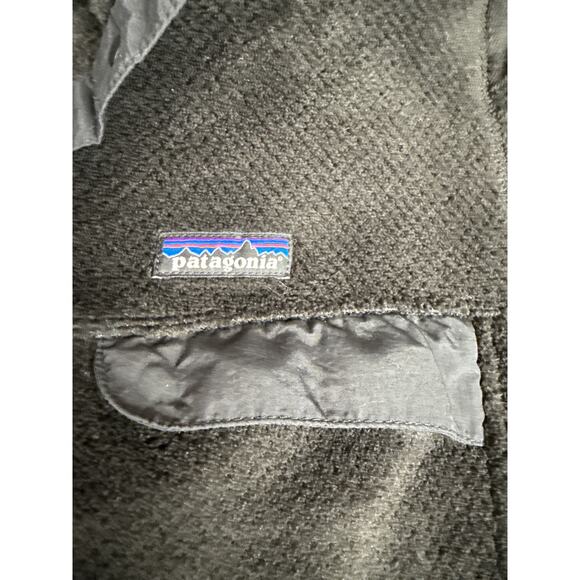 Patagonia re tool black T snap fleece women’s large - Picture 3 of 9